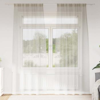 ARDEBO.de - Vorhänge mit Vorhängen 2 pcs Cremefarben 140 x 245 cm Polyester