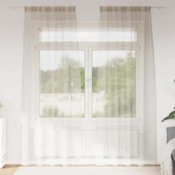 ARDEBO.de - Vorhänge mit Vorhängen 2 pcs Sand 140 x 260 cm Polyester