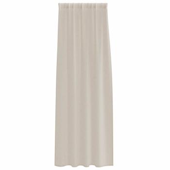 Vorhänge mit Vorhängen 2 pcs Sand 140 x 260 cm Polyester