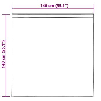 Vorhänge mit Vorhängen 2 pcs Hellgrau 140 x 140 cm Polyester