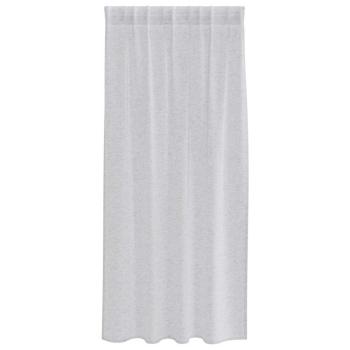 Vorhänge mit Vorhängen 2 pcs Hellgrau 140 x 175 cm Polyester