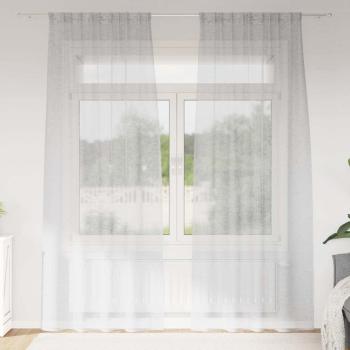 ARDEBO.de - Vorhänge mit Vorhängen 2 pcs Hellgrau 140 x 225 cm Polyester