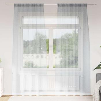 ARDEBO.de - Vorhänge mit Vorhängen 2 pcs Dunkelgrau 140 x 245 cm Polyester
