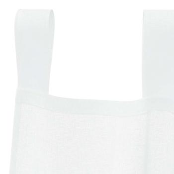 Vorhänge mit Vorhängen 2 pcs Weiß 140 x 140 cm Polyester