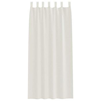 Vorhänge mit Vorhängen 2 pcs Cremefarben 140 x 260 cm Polyester