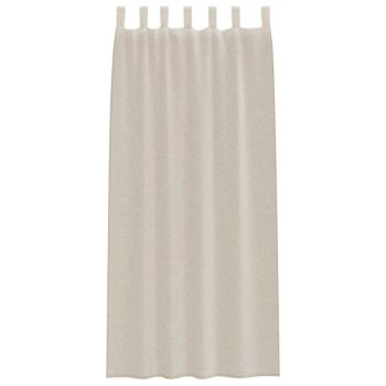 Vorhänge mit Vorhängen 2 pcs Sand 140 x 225 cm Polyester