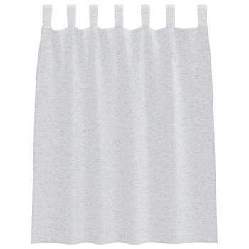 Vorhänge mit Vorhängen 2 pcs Hellgrau 140 x 140 cm Polyester