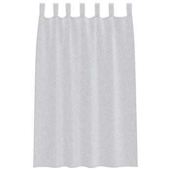 Vorhänge mit Vorhängen 2 pcs Hellgrau 140 x 175 cm Polyester