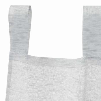 Voile-Vorhang 2 Stk. Hellgrau 175 x 140 cm Polyester