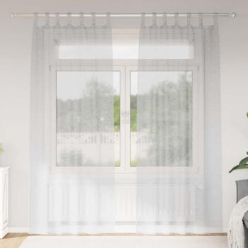ARDEBO.de - Vorhänge mit Vorhängen 2 pcs Hellgrau 140 x 260 cm Polyester