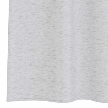 Voile-Vorhang 2 Stk. Hellgrau 260 x 140 cm Polyester