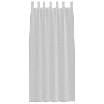 Vorhänge mit Vorhängen 2 pcs Hellgrau 140 x 260 cm Polyester