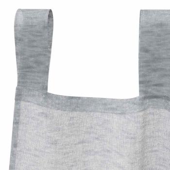 Voile-Vorhang 2 Stk. Dunkelgrau 260 x 140 cm Polyester