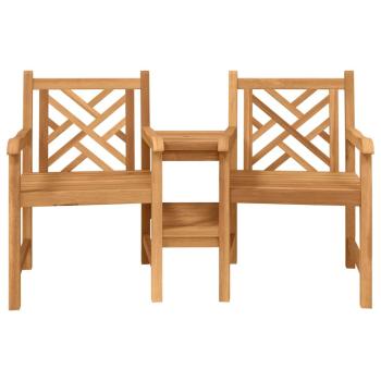 Outdoor-Stühle mit Regal Lattice Braun 152 x 63 x 89 cm Teak-Massivholz