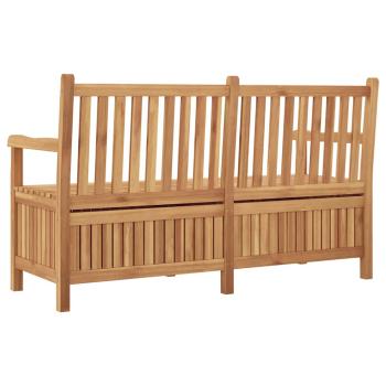 Gartenaufbewahrungsbank Braun 150 x 60 x 90 cm Teak-Massivholz