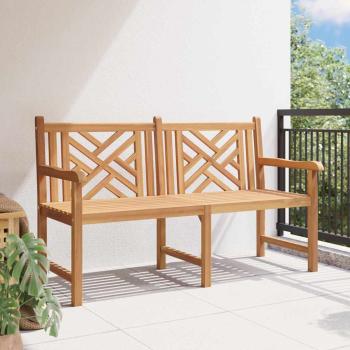 Gartenbank Braun 150 x 60 x 90 cm Teak-Massivholz