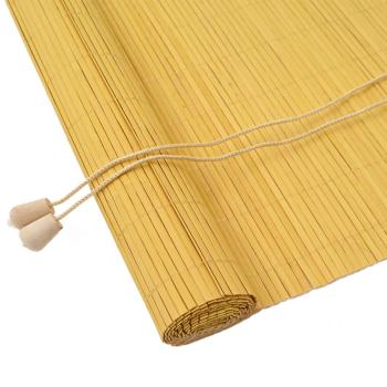 Fensterjalousien und -schattierungen Gelb 80 x 220 cm Bambus