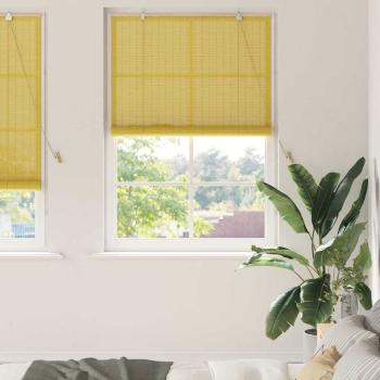 ARDEBO.de - Fensterjalousien und -schattierungen Gelb 110 x 220 cm Bambus