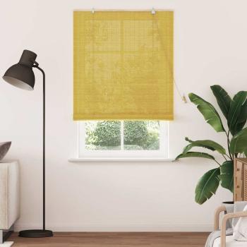 Fensterjalousien und -schattierungen Gelb 110 x 220 cm Bambus