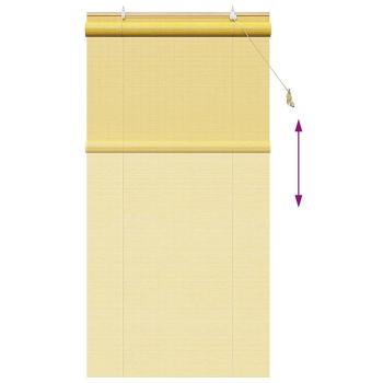 Rollo Gelb 120 x 220 cm Bambus