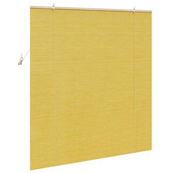 Fensterjalousien und -schattierungen Gelb 140 x 160 cm Bambus