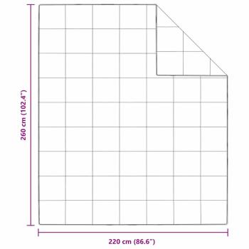 Bettdecke 260 x 220 cm Frühling, Herbst Feder Weiß Atmungsaktiv
