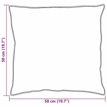 Kissen 2 pcs Weiß 50 x 50 cm 130gsm 100% Baumwolle
