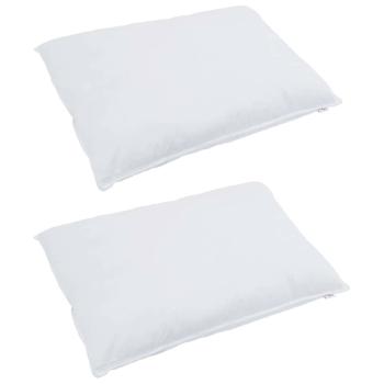 Kissen 2 pcs Weiß 70 x 90 cm 130gsm 100% Baumwolle