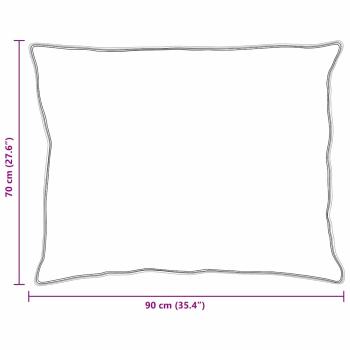 Kissen 2 pcs Weiß 70 x 90 cm 130gsm 100% Baumwolle