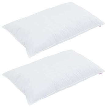 Kissen mit Kissen 2 pcs Weiß 40 x 80 cm 130gsm 100% Baumwolle