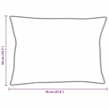 Kissen 2 pcs Weiß 50 x 70 cm 130gsm 100% Baumwolle