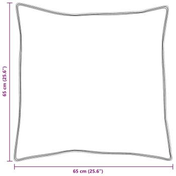 Kissen 2 pcs Weiß 65 x 65 cm 130gsm 100% Baumwolle
