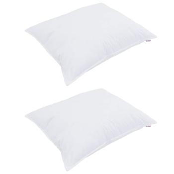 Kissen 2 pcs Weiß 60 x 70 cm 130gsm 100% Baumwolle