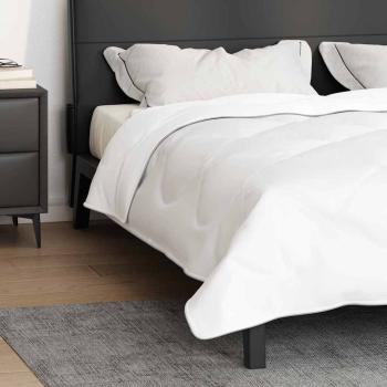 2-in-1 Bettdecke 262 x 242 x 10 cm Winter Polyester Weiß