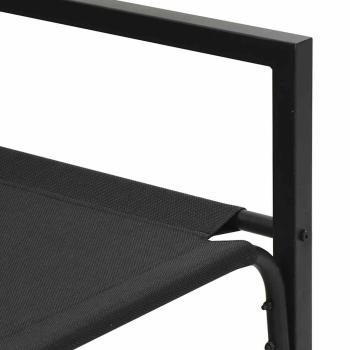 Gartenbank Schwarz 61 x 72,5 x 71 cm Stahl