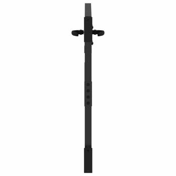 Gartentor Schwarz 105 x 100 cm Pulverbeschichteter Stahl