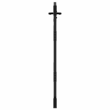Gartentor Schwarz 105 x 150 cm Pulverbeschichteter Stahl