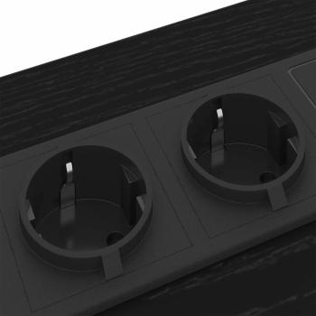 Nachttisch Schwarze Eiche 30 x 48 x 61 cm Holzwerkstoff