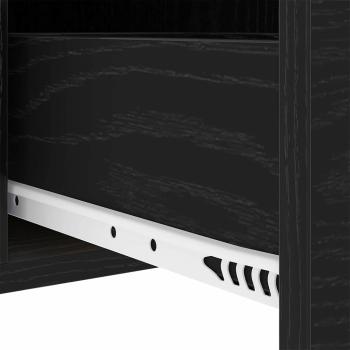 Nachttische 2 pcs Schwarze Eiche 30 x 48 x 61 cm Holzwerkstoff