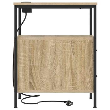 Nachttische 2 pcs Sonoma Eiche 30 x 48 x 61 cm Holzwerkstoff