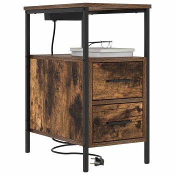 Nachttisch Räuchereiche 30 x 48 x 61 cm Holzwerkstoff