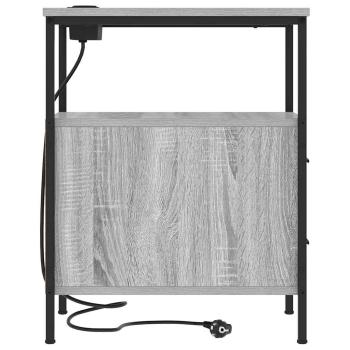 Nachttisch Grau Sonoma 30 x 48 x 61 cm Holzwerkstoff