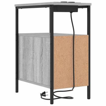 Nachttische 2 pcs Grau Sonoma 30 x 48 x 61 cm Holzwerkstoff