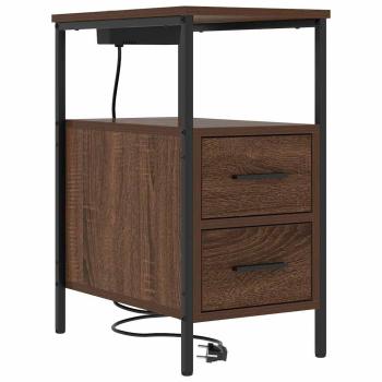 Nachttisch Braune Eiche 30 x 48 x 61 cm Holzwerkstoff