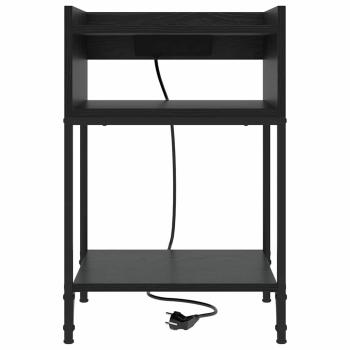 Nachttische 2 pcs Schwarze Eiche 40 x 40 x 61 cm Holzwerkstoff