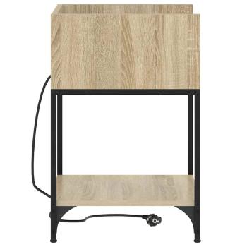 Nachttische 2 pcs Sonoma Eiche 40 x 40 x 61 cm Holzwerkstoff