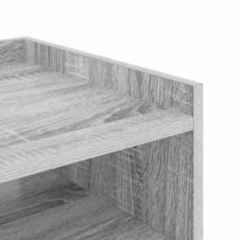 Nachttisch mit Regal Grau Sonoma 40 x 40 x 61 cm Holzwerkstoff