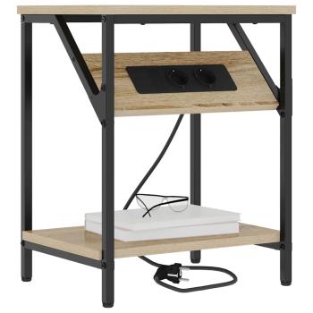 Nachttische 2 pcs Sonoma Eiche 38 x 30 x 48 cm Holzwerkstoff