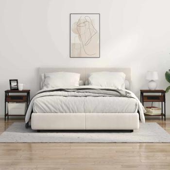 Nachttische 2 pcs Braune Eiche 38 x 30 x 48 cm Holzwerkstoff