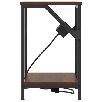Nachttische 2 pcs Braune Eiche 38 x 30 x 48 cm Holzwerkstoff